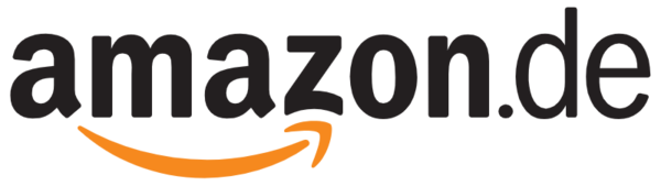Das Amazon.de-Logo zeigt den Schriftzug in Schwarz mit einem orangefarbenen Pfeil, der von A nach Z zeigt.